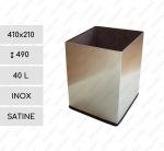 GESSERIT S 410x210x490 Inox 40 liter Nerezový Odpadkový koš L Leštěný 01-817