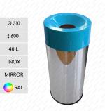 GESSERIT Torda 310x600 Inox Mirror 40 liter Nerezový Odpadkový koš L Zrcadlový 01-1171