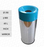 GESSERIT Torda 310 Inox Mirror 60 liter Nerezový Odpadkový koš L Zrcadlový 01-731