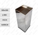 GESSERIT L 300 Inox Mirror nerezový popelník  Zrcadlový 01-766
