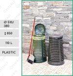 Waste bag holder grey 110 liter popelnice na tříděný odpad Plast Šedá L 01-1100gr