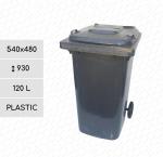 odpadkové koše 120 L Plast Šedá   540 X 480 X 930   mm