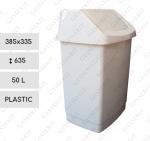 odpadkové koše 50 L Plast Bílá   385 X 335 X 635   mm