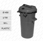 odpadkové koše 50 L Plast Šedá    450 X 730  mm