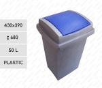 GE BI Recycling grey-blue 50 liter popelnice na tříděný odpad Plast Šedá, Modrá L 01-801