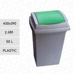 GE BI Recycling grey-green 50 liter popelnice na tříděný odpad Plast Šedá, Zelená L 01-801green