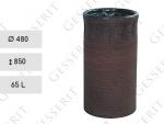 odpadkové koše 65 L keramika Hnědá    480 X 850  mm
