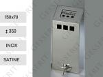 MV Cigarette Receptacle Inox Wall 02 Nástěnný nerezový popelník Leštěný 01-1081b