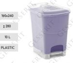 Pedálový odpadkové koše 10 L Plast [NA], [NA]   190 X 240 X 280   mm