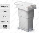 GE pedal dustbin white 80 liter pedálový popelnice L Plast Bílá 01-1102