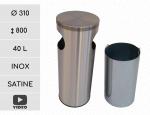 GESSERIT K 310 Inox 40 liter Nerezový Odpadkový koš L Leštěný 01-457i