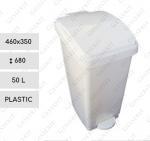 GE 50 liter popelnice nášlapný L Plast Bílá 01-101