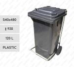 GE H Grey, Pedal 120 liter Kulcsszó Plast Šedá 01-421sz