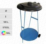 Gesserit Bag holder bin RAL 120 liter Stojany na odpadkové pytle Ocel L Podle požadované barvy vzorníku 01-412