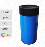 GESSERIT CINEMA 400 RAL 100-110 liter koš na smetí kovový 110 L Podle požadované barvy vzorníku 01-810