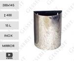 GESSERIT FF Inox Mirror 15 liter Nástěnný odpadkový koš L Zrcadlový 01-342