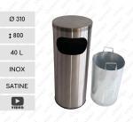 GESSERIT J 310 Inox 40 liter Nerezový Koš na odpad L Leštěný 01-434i
