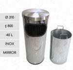 GESSERIT J 310 Inox Mirror 40 liter Koš na odpadky nerez ocel L Zrcadlový 01-363