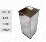 GESSERIT L 250 Inox Mirror nerezový popelník  Zrcadlový 01-768