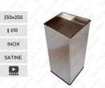 GESSERIT L 250 Inox popelník nerez ocel  Leštěný 01-767