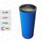 GESSERIT N 250 RAL kovový popelník  Podle požadované barvy vzorníku 01-754