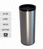 GESSERIT N 310 Inox nerezový popelník  Leštěný 01-750