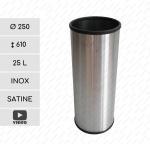 GESSERIT O 250 Inox 25 liter Nerezový Koš na odpad L Leštěný 01-772