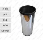 GESSERIT O 250 Inox Mirror 25 liter Odpadkový koš nerezová ocel L Zrcadlový 01-771