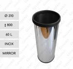 GESSERIT O 310 Inox Mirror 60 liter Nerezový Koš na odpadky L Zrcadlový 01-774