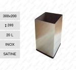 GESSERIT S 300x200x390 Inox 20 liter Koš na odpad nerezová ocel L Leštěný 01-812
