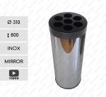 GESSERIT Szilard Inox Mirror odpadkový koš na sklo  Zrcadlový 01-729