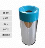 GESSERIT Torda 310 Inox Mirror 60 liter Nerezový Koš na odpad L Zrcadlový 01-731