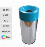 GESSERIT Torda 310x600 Inox Mirror 40 liter Koš na odpadky nerez ocel L Zrcadlový 01-1171