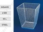 MV Pyramid hot dip galvanised steel basket 90 liter Stojany a držáky pytlů Ocel L [NA] 01-1072