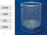 MV R hot dip galvanised steel basket 60 liter Stojany a držáky pytlů Ocel L  01-1070