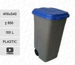 Recycling grey-blue 100 liter Odpadkový koš na tříděný odpad Plast Šedá, Modrá L 01-1103be